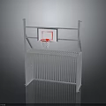 Sturdy Basketball Hoop Equipment With Metal Frame Backboard Basket And Support Structure