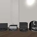Modern intelligent sweeping machine sweeping robot 3d model