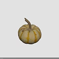 Fresh Ripe Pumpkin With Round Shape And Orange Yellow Skin As Healthy Food Ingredient