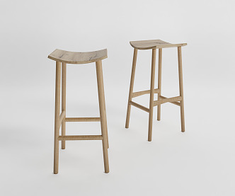 Modern Bar Stool Bar Chair Breakfast Chair High Stool 3d model