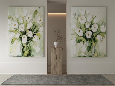 modern decorative painting 3d model