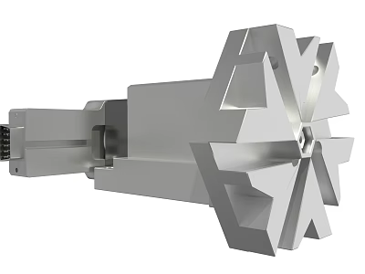 Durable Metal Hardware Tool With Geometric Design And Mechanical Components 3d model