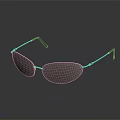 Elegant Jewelry Sunglasses With Pink Lenses And Modern Metal Frame Design