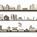 Modern Books Book Combinations Books and Magazines Ornaments Bookcase Ornaments 3d model