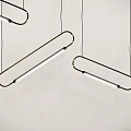 chandelier strip symmetrical chandelier decorative chandelier 3d model