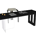 Dining Table and Chair Combination Dining Table Desk Tea Table 3d model