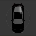 Black Modern Sports Car With Sleek Body Design Front Grille And Alloy Wheels