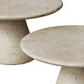 Modern stone dining table 3d model