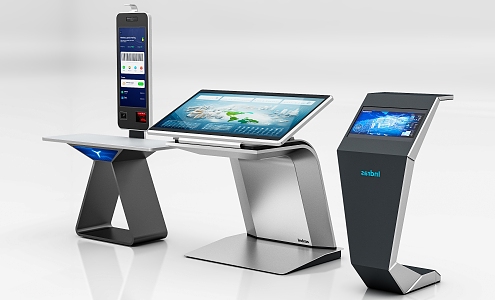 All-in-one intelligent terminal All-in-one terminal All-in-one cash register All-in-one self-service machine 3d model