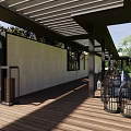 Residential Landscape Design With Modern Architecture Courtyard And Lush Greenery