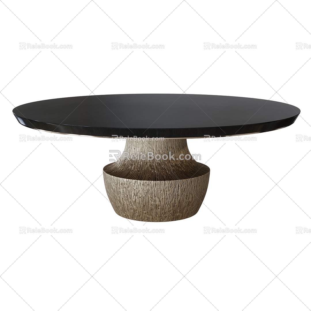 Modern dining table 3d model