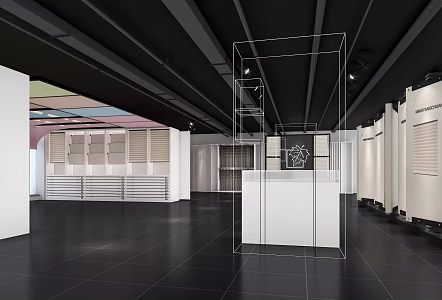 Modern Exhibition Hall 3d model