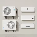 Modern Air Conditioner Fan Units Wall Mounted And Floor Standing Designs