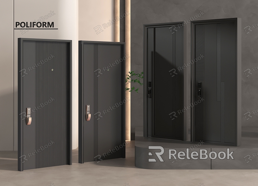 Modern security door entry door model