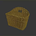 Handwoven Wicker Storage Basket for Home Organization and Decorative Use