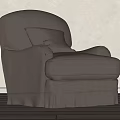 Wind single sofa 3d model