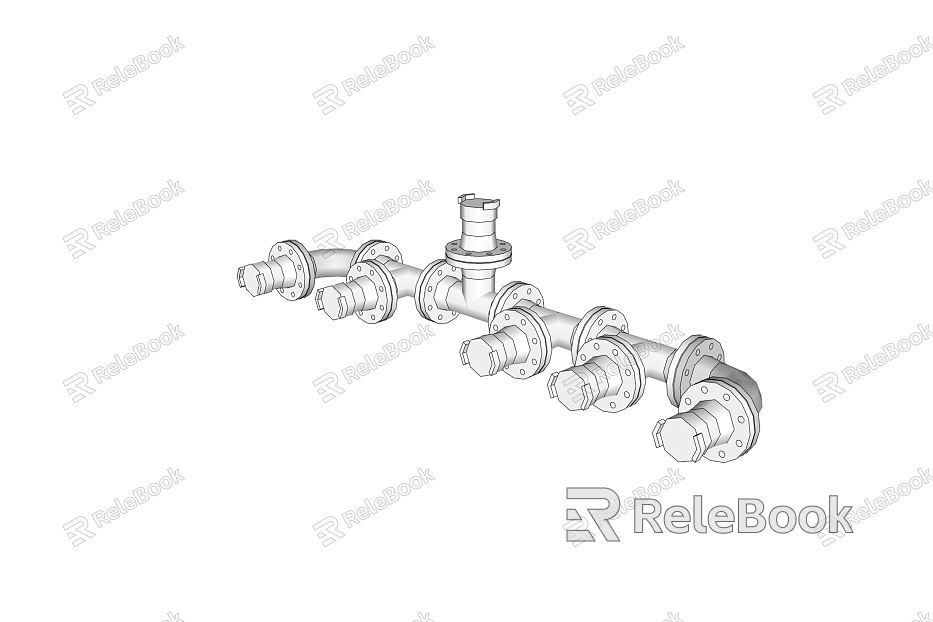 modern pipe pipe parts model