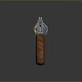 High Quality Classic Revolver With Silver Metal Body And Wooden Grip