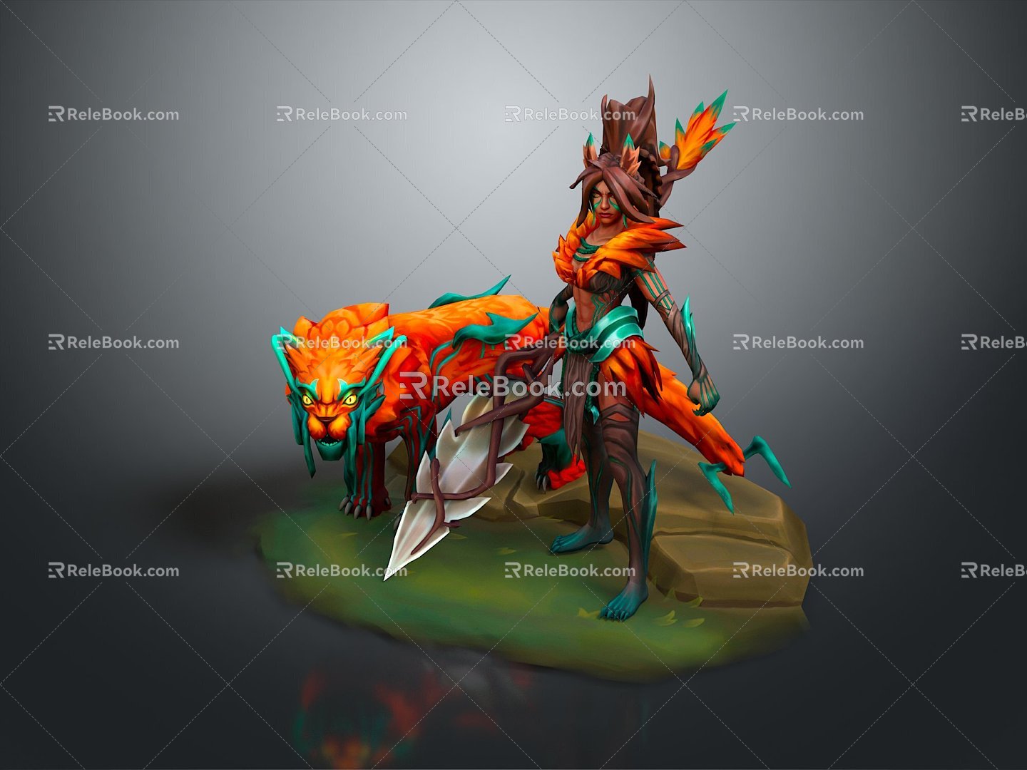 cosplay costume costume online game female warrior anime costume animation costume 3d model