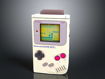 Nintendo Game Boy Handheld Gaming Console Retro Electronic Appliance With Vintage Design And Classic Features 3d model