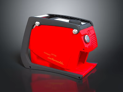 Schumacher Simplicity 1750 Red Portable Machine With Black Handle And Design 3d model