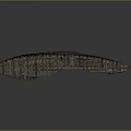 Artisan Crafted Metallic Feather Shaped Decorative Sculpture With Intricate Texture Details
