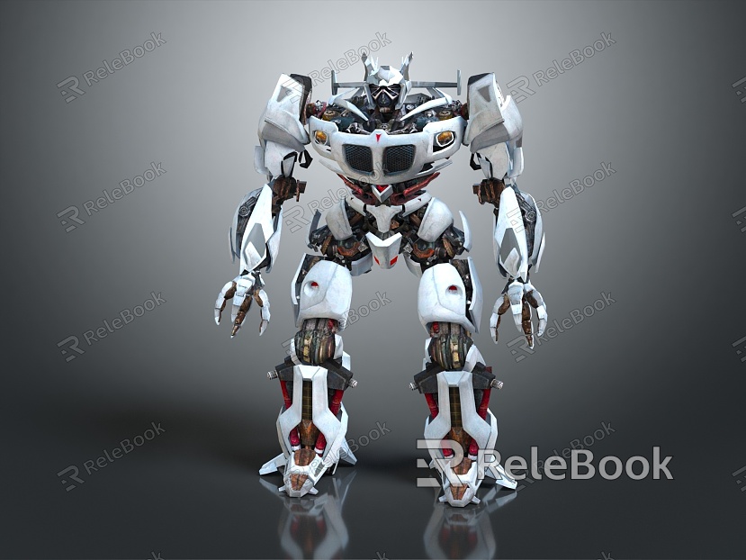 Modern Robot Robot Warrior Mechanical Combat Police Mechanical Armor model