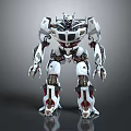 Modern Robot Warrior Mechanical Combat Police Mechanical Armor 3d model