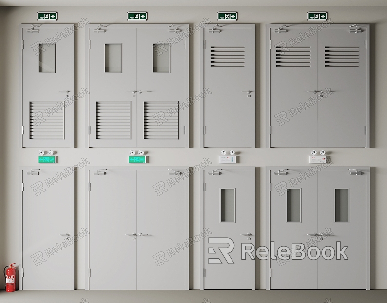 Modern Fire Door Public Fire Door model