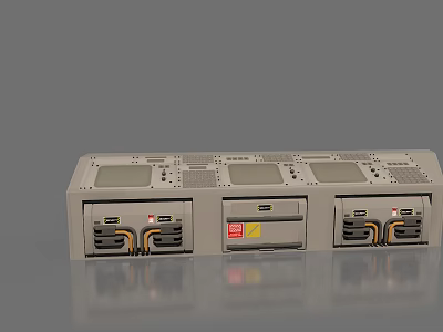 Modern console 3d model