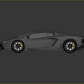 Sleek Modern Sports Car With Silver Body And Black Alloy Wheels