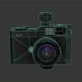 Classic Black R501 Camera With Professional Lens And Viewfinder Details