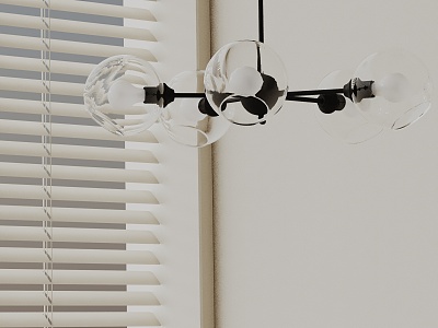 Modern chandelier 3d model