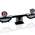 Playground Equipment Outdoor Double Seat Spring Base Kids Safe Play Structure