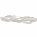 Square Carpet Plush Textured Design With Soft Pile And Neutral Gray Tones