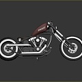 Motorcycle Two-wheeled Motorcycle Cross-country Motorcycle Road Race Motorcycle Motor Vehicle Transport 3d model