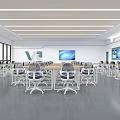 Modern Classroom Modern Classroom Virtual Simulation Classroom Computer Classroom Robot Classroom Professional Classroom Creation 3d model