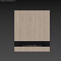 Modern Fireplace Interior Design with Wooden Panels and Glass Front Flames