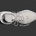 White Stylish Sneakers With Thick Sole And Modern Lace Up Design