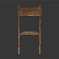 Wooden Leisure Chair With Simple Design Natural Backrest And Comfortable Seat Structure