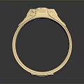 Gold Filigree Ring With Intricate Patterns For Daily Living Accessories
