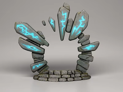 Modern cartoon scene portal 3d model Modern cartoon scene portal 3d model