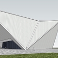 Modern Exhibition Hall Architecture Exhibition Hall Gymnasium Exhibition Center Library Cultural Center 3d model