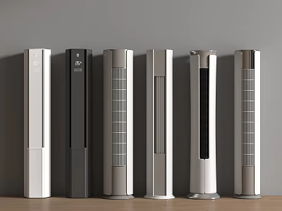 Tower Air Cooler Fans With Sleek Modern Design And Multiple Colors 3d model