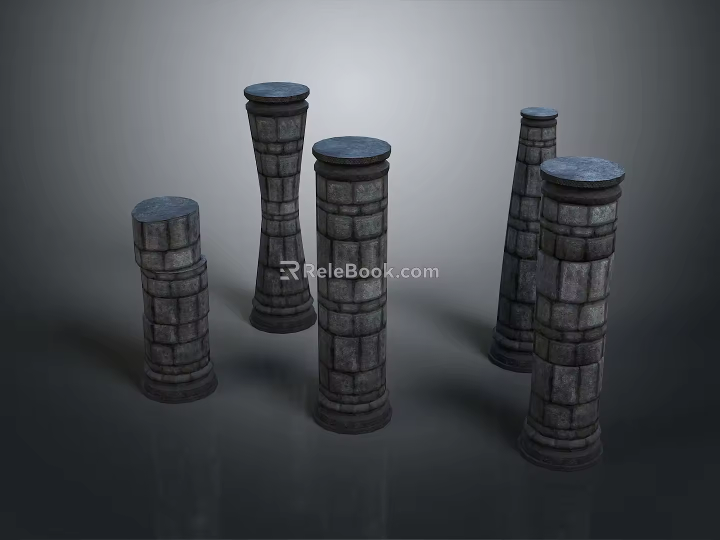 Columns Stone Columns Stone Columns Old Columns Roman Columns Roman Columns Classical Columns Greek Columns 3d model