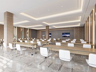 Modern Meeting Room Multi-functional Meeting Room 3d model