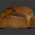 Freshly Baked Golden Crust Bread Loaf With Shiny Surface And Soft Texture