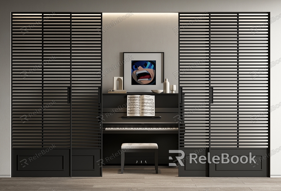 Modern sliding door sliding door multi-link sliding door piano model