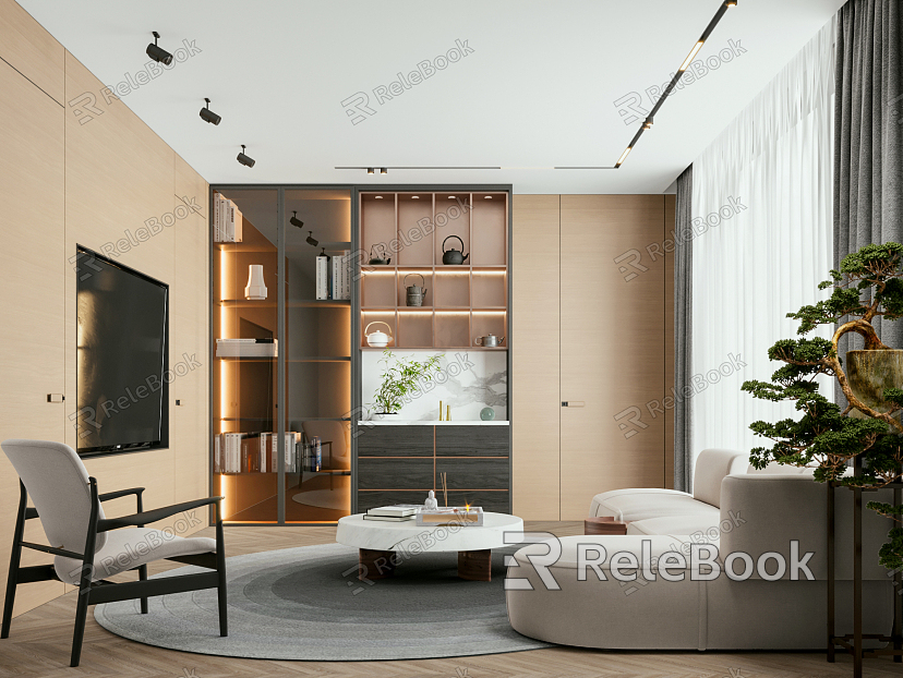 modern living room model