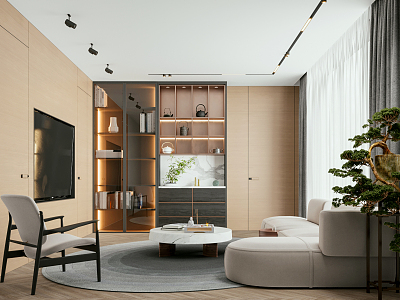 modern living room model